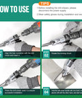 How to use All Purpose Metal Shear Drill Attachment: Align, lock, and operate drill shear for cutting sheets.