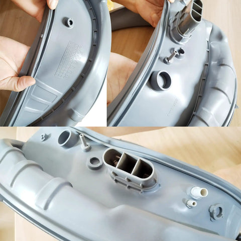 Close-up of Washer Door Boot Seal Replacement For Samsung Front Load Washers DC97-18094B with connectors and seals