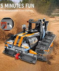 5 In 1 STEM Building Set With LED Lights And App Remote Control Toy Kit 554 Pieces To Build Robots Tanks Snowplows Cannons