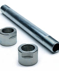 Threaded Axle Sleeve Kit For Exmark Front Caster Wheels Lazer Z 13x6.50-6 showing spanner tube and two spacer nuts