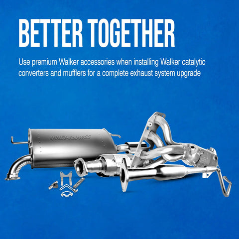Universal Exhaust Pipe 2.5 Inch Inlet To 2 Inch Outlet For Cars Trucks And SUVs with catalytic converters and mufflers