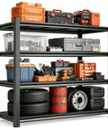 Heavy Duty 4 Tier Metal Garage Shelving Unit 54 Inch High Industrial Storage Rack for Basement Shop Warehouse with tools