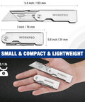Three Piece Quick Change Folding Pocket Utility Knife Set With Belt Clip For Easy One Hand Blade Swaps And Pro Grade Blade Compatibility