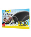 Box of Whisper Quiet Aquarium Air Pump With Powerful Airflow Black Low Vibration And Sound Dampening For Fish Tanks 10-30 gallons
