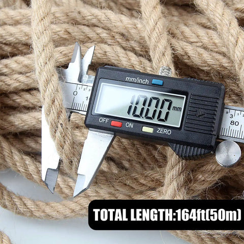Heavy Duty Natural Jute Twine Rope 164 Ft 10 mm Thick For DIY Projects And Garden Decor Do It Yourself Crafting Burlap Cord Pro Grade Ideal For Cat Scratcher Projects And Gift Wrapping