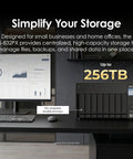 Beefy Eight Bay Nas Server With Snappy Quad Core Processor And Four Gigs Of Memory Expanding To Sixteen Gb wired with dual ten gigabit ethernet ports.