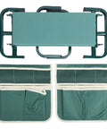 Folded Garden Kneeler Seat Folding Kneeler Bench With Adjustable Height And 2 Tool Pouches For Gardening Camping And Picnics All In One