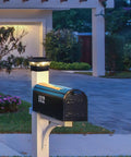 Solar Fence Post Cap Lights 8 Pack For 4x4 Posts With 4x6 Base 3000K Warm White Waterproof Outdoor Deck And Yard Lighting