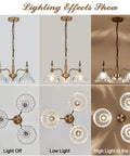 3 Light Modern Pendant Chandelier Ceiling Lamp With Glass Shade For Dining Room Kitchen Entryway Living Room Bedroom Foyer