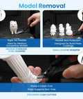 Pro Grade 84 Piece 3D Printer Tools Kit With Slotted Organizer Bag PTFE Nozzle Coating T12 Needle Files Deburring Tool for model removal