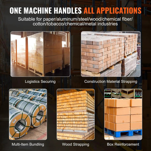 Top Shelf Portable Electric Strapping Machine For Smooth PP And PET Banding Operations With Dual Rechargeable Batteries And Clear Digital Screen For Zero Sweat Box And Pallet Packing Tasks in various industrial applications.