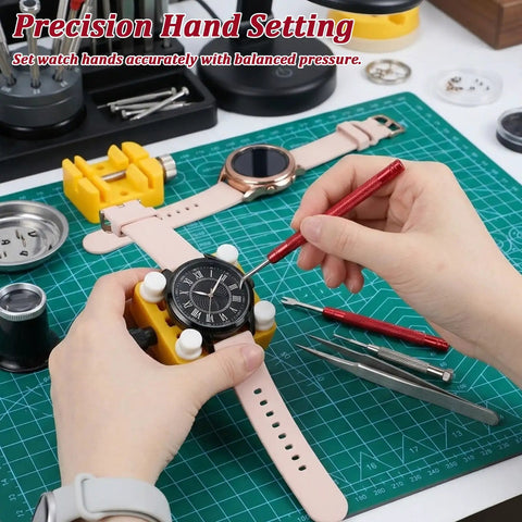 5 Piece Watch Hands Repair Tool Kit For Precise Hand Removal Pro Grade Watch Repair Tools Set used on a watch dial