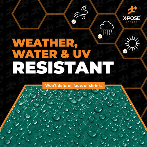 Heavy Duty Poly Tarp 15 Foot By 25 Foot 10 Mil Waterproof Cover With UV Blocking Laminated Coating Grommets Reversible Green And Black
