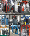 Hook-Type Shot Blasting Machine For Power Equipment Components Beefed-Up Build For Transformer Tank Parts, Generator Frames, And Switchgear Metal Assemblies In Electrical Workshops, large steel units