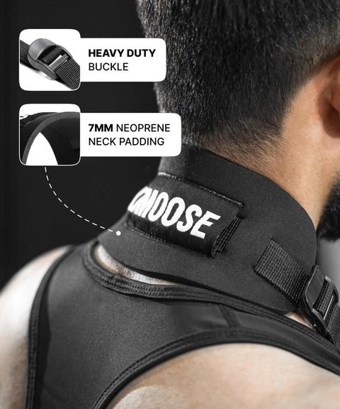 Arm Blaster For Biceps And Triceps with heavy duty buckle and 7mm neoprene neck padding for better curl form