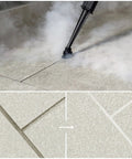 Heavy Duty Commercial Steam Cleaner With Slick Storage Bag delivers consistent low moisture dry vapor to clean tile joints effectively.