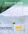 Beefed Up 10x20 Pop Up Canopy Tent With Six Sidewalls And Thickened Frame For Outdoor Weddings And Parties, waterproof design