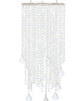 Two Tier Sparkling Iridescent Acrylic Beaded Hanging Chandelier Light Fixture For Weddings Prom Dance Floor Ready Decor Centerpieces And Party Decor W8.5 X H20 For Any Event And More