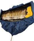 Waterproof Cleaning Protector Bag For Mini Split AC Indoor Unit 18000 BTU 24000 BTU 36000 BTU 2 To 3 HP shown in use with PU cover