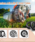 4.80/4.00-8 Inch Tire Inner Tubes Pack Of 2 for heavy-duty carts and mowers on grass