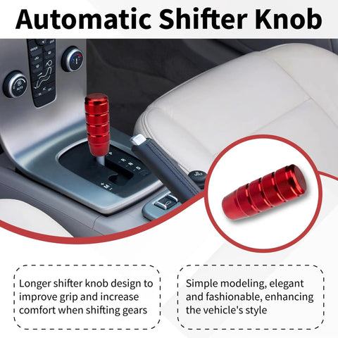 Red Aluminum Shift Knob 3.74 Inch With 3 Threaded Adapters M8 X1.25 M10 X1.25 M12 X1.25 Fits Universal Manual Transmissions For Cars And Trucks Dope Premium Grip Easy Install