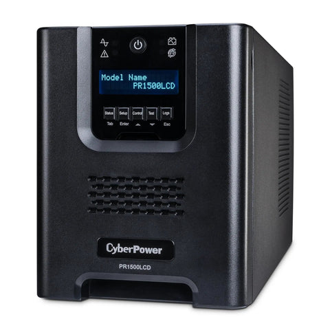 PR1500LCD Smart App Sinewave UPS System 1500VA 1500W With Eight Outlets AVR Mini Tower For Your Home Office And Small Biz Backup SNMP HTTP Remote Monitoring Optional RMCARD205
