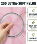 Close-up of pink 20D ripstop nylon used in Ultralight Camping Hammock With 600 Lb SGS Certified Capacity