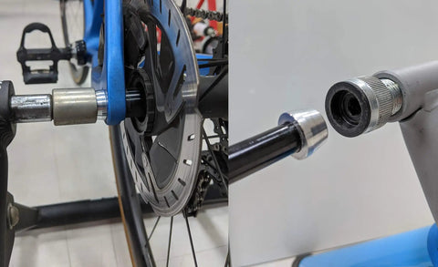 Through Axle Trainer 147 For Roaddisc Rear Wheel Set With M12 1.0 1.5 1.75 Variants 16 Configurations For TacX And Elite
