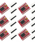 TB6612FNG Dual Channel DC Stepper Motor Driver Module Controller Board For Arduino Raspberry Pi ESP32 6 Pack, red circuit boards