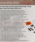 Dodge Steering Shaft Coupler Rebuild Kit for 1964 Through 1982 A Body B Body C Body F Body E Body Cars and 64 Through 82 Trucks and Vans DIY Friendly Repair Kit Delivers A Tight Fit And Smooth Steering Replaces 425 253 4443436AC components and compatibility list