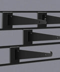 Heavy Duty Slatwall Knife Shelf Brackets 24 Pack 10 Inch Metal Shelf Brackets with Lip for Slatwall Panels Black