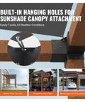Heavy Duty Pergola Bracket Kit 6x6 Four Corner Brackets And 3 Way Post Base with canopy attachment option