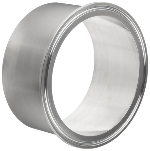 Stainless Steel 316L Sanitary Ferrule Fitting for Heavy Wall Tank Weld Clamp, 1 Inch Tube OD, leak resistant, easy weld.