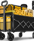 One Step Fold Wagon Cart With 360 Lb Capacity Built For Groceries Camping And Outdoor Gear Ultra Portable Collapsible Cart