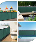 Privacy Screen Fence Mesh Shade Net For Backyard And Garden 4x25 Feet Green 150 GSM HDPE Covering Fence Around Play Area