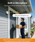 Ace Out Tighter Site Watch With This Wired Pan Tilt Security Camera designed for home delivery tracking with a built-in microphone.