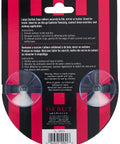 Super Crisp 6 Inch Suction Cup Makeup Mirror With 10X Magnification For Flawless Skincare And Precise Grooming Details Easy Win Bathroom Vanity Staple Big Time Upgrade For Your Daily Glow Up Routine Immaculate Clarity Every Day, packaging with suction cups on a black and red background.