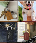 Top Shelf Pu Leather Keychain Blanks Set Contains Fifteen Heavy Duty Fob Tags In Six Bright Shades for key fobs on various uses.