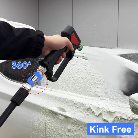 Pressure Washer Swivel Fitting Three Eighth Inch NPT 360 Degree Joint Kink Resistant Reduces Hose Stress For Smooth Water Flow And Easy Maneuvering For Smooth Operation And Long Lasting Durability, 3/8 in NPT, stainless steel