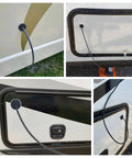 RV Cable Passthrough Grommet For Starlink Mini And RVs Water Resistant Ethernet Coax Pass Through installed on RV wall