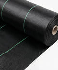 Heavy Duty 13x65ft Driveway Fabric 5.2oz Commercial Weed Barrier Landscape Geotextile roll visible on a white background