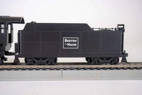 Boston and Maine tender for Two Six Two Steam Locomotive With Smoke Unit And Tender For HO Scale Boston And Maine Railroad Model