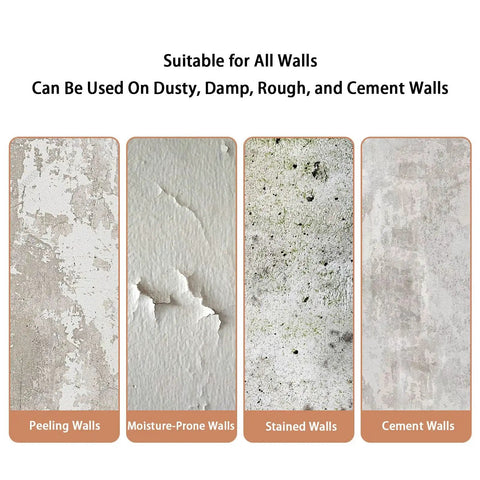 Premium 5mm Thermal Wall Panels Peel And Stick Foam Soundproof Covering on various wall types like peeling and cement.