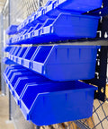 Heavy Duty Storage Bin Wall Panel System With 15 Bins Bench Mountable Steel Panels Expandable Garage Organizer For Tools Parts Hardware And More For Quick Access