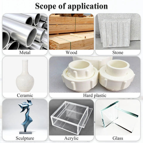 Two Part Epoxy Putty 120g Quick Leak Repair Stick applications on metal, wood, stone, ceramic, hard plastic, sculpture, acrylic, glass.
