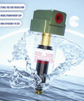 Auto Drain Air Line Filter Inline Pneumatic Water Trap For Air Compressor Systems with water splash effect