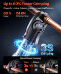 Beast 18V Electric Pipe Crimping Tool For Copper Pipes Half Inch Three Quarter Inch And One Inch ProPress Compatible Kit