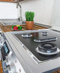 Custom Fit Gas Stove Top Cover Protector For Your Burner Area - Heat Resistant Up To 572 F - Nonstick Teflon Liner on stove