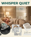 Child sleeping with BKR60 Replacement Motor For Bath Fans That Gets Your Bath Fan Back In Action Fast Compatible With Models 670 671
