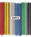 36 Piece Breakable Pin Header Kit 2.54mm Pitch Single Row Male Headers Multi Color Set for PCB Breadboard and DIY Electronics Projects Compatible with Arduino Raspberry Pi ESP32 arranged in rows